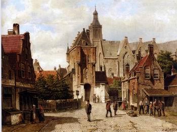 unknow artist European city landscape, street landsacpe, construction, frontstore, building and architecture.009 Germany oil painting art